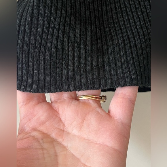 Designers Originals Black Top with Cream Lace - Picture 6 of 10